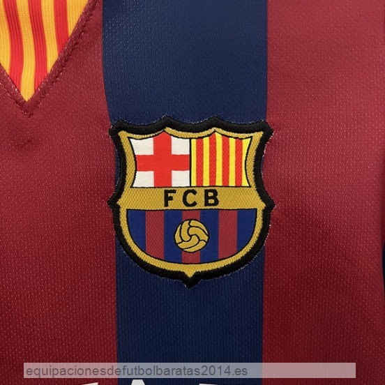 Nuevo 1ª Conjunto De Niños Barcelona Retro 2014 2015 Rojo Azul Baratas